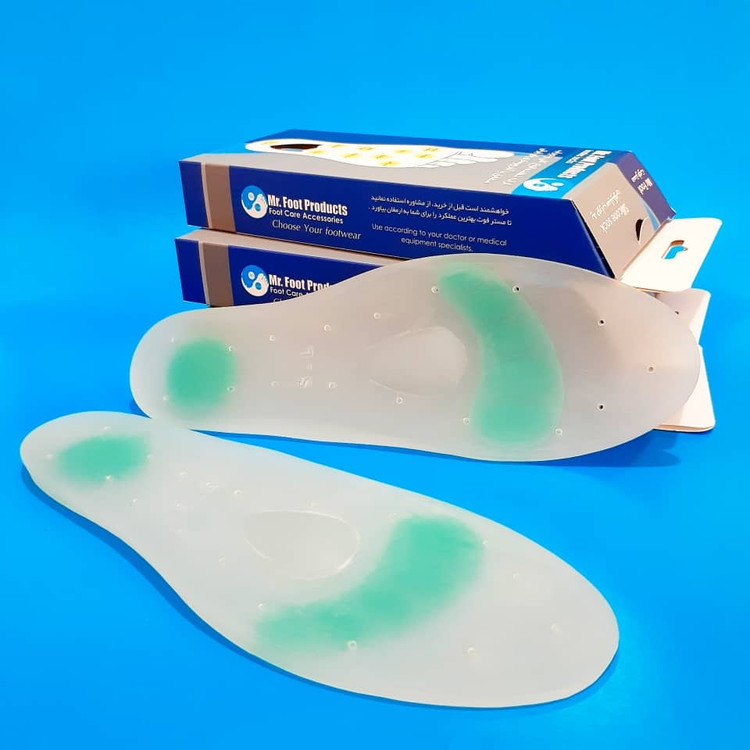 کفی طبی سیلیکونی آقای پا مدل ShockRelief | کفی آنتیشوک جذب ضربه و کاهش فشار کف پا