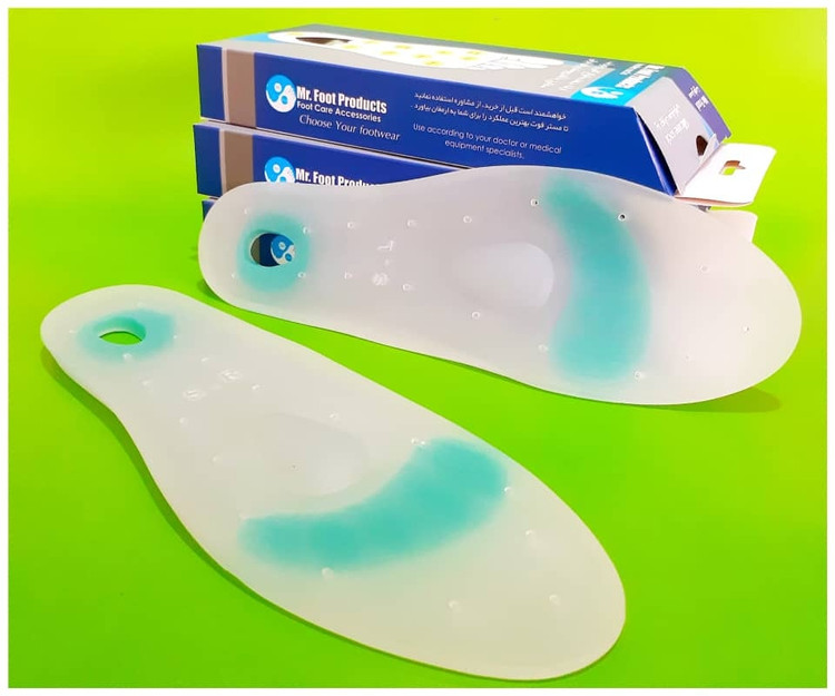 کفی طبی سیلیکونی آقای پا مدل HeelRelief | کفی خار پاشنه و کاهش درد پاشنه پا